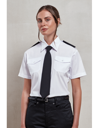 PRE-PR312-Womens Pilot Shirt Short Sleeve